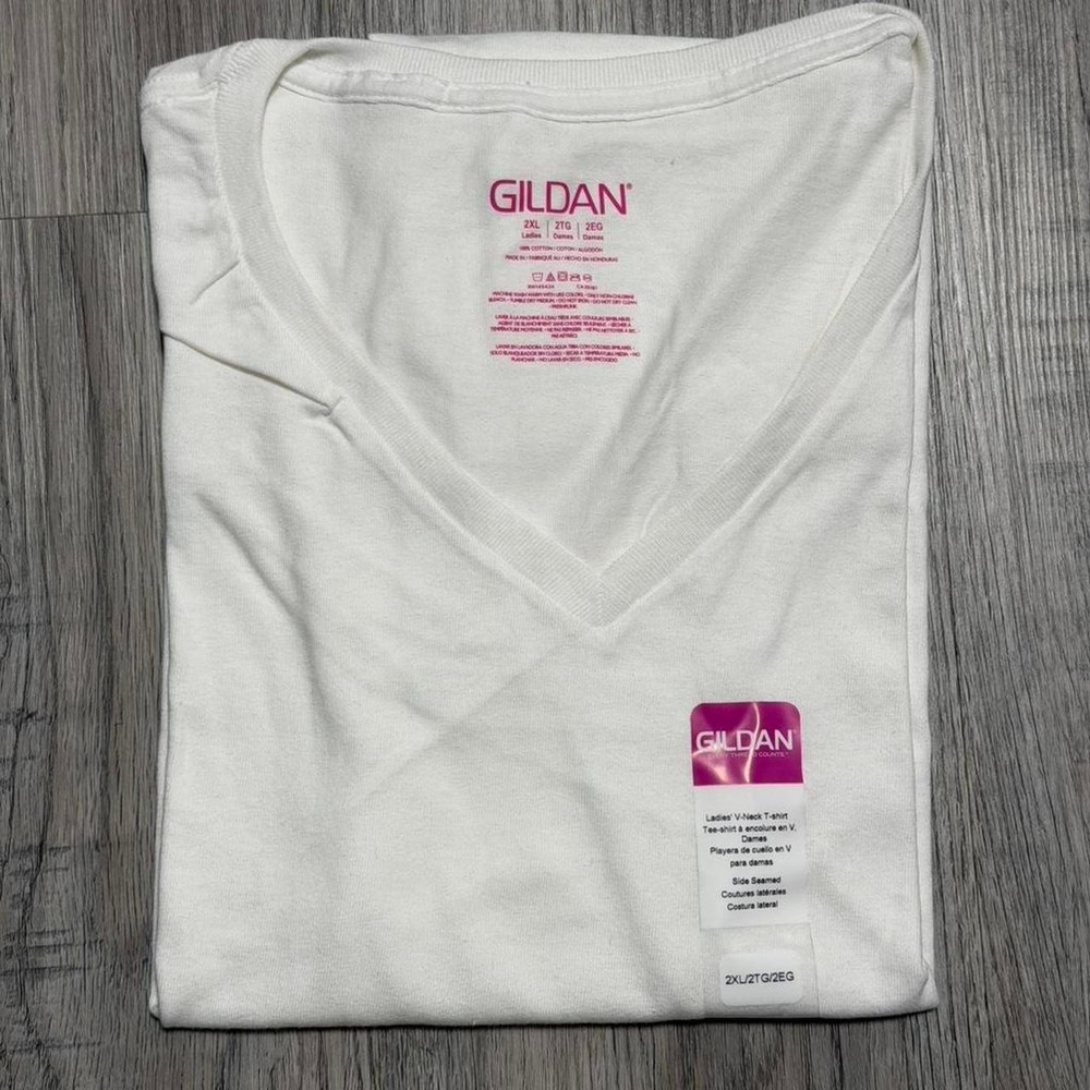 Gildan V-Neck T-Shirt Women XXL